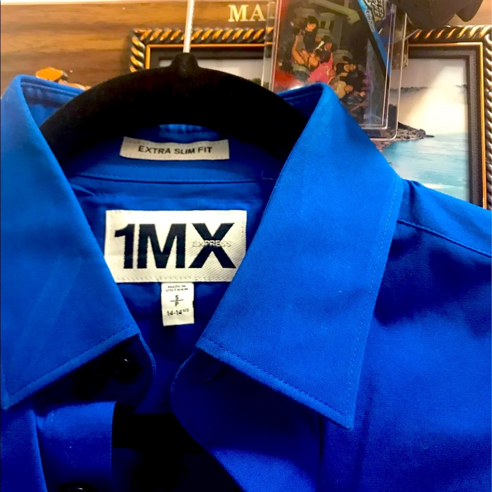 NWT Blue Express Dress Shirt